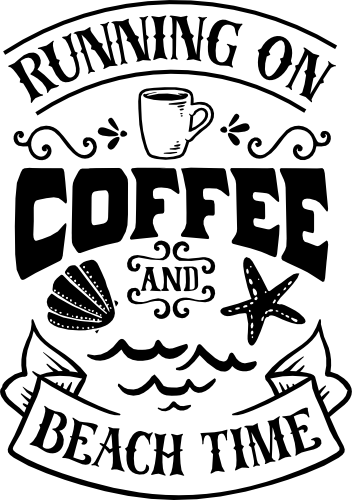 (204-01-2A) Running on Coffee and Beach Time