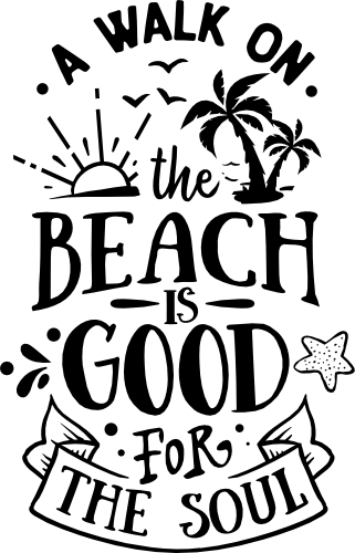 (204-01-3A) A Walk on the Beach is Good For the Soul