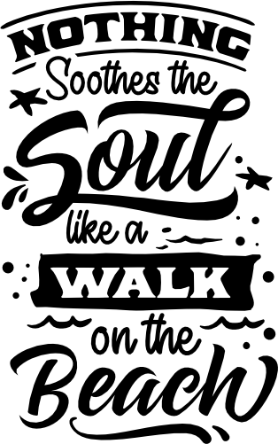 (204-01-2B) Nothing Soothes the Soul like a Walk on the Beach