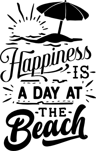 (204-01-2R) Happiness is a Day at the Beach