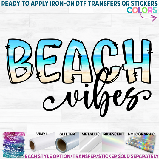 (s204-2B) Beach Vibes Vacay Vibes Custom Text