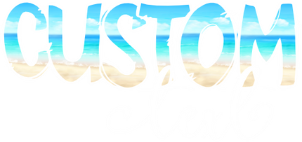 (204-02-B) Beach Letters Custom Text