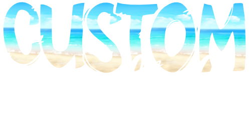 (204-02-B) Beach Letters Custom Text