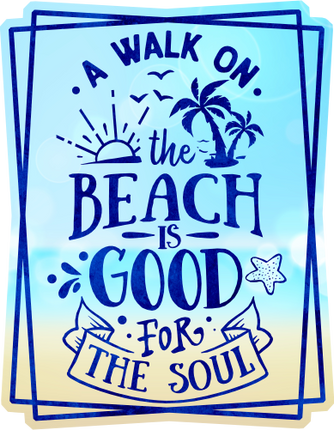 (204-03-2P) A Walk on the Beach is Good for the Soul