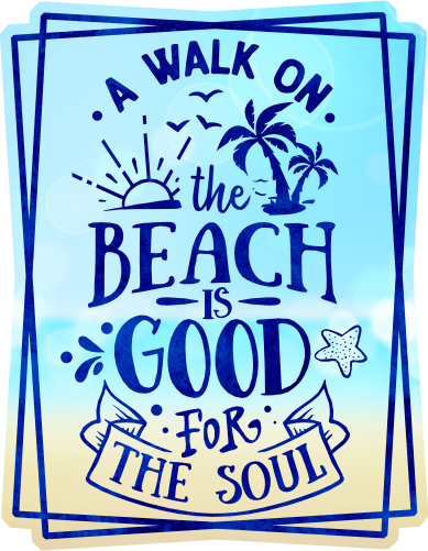 (204-03-2P) A Walk on the Beach is Good for the Soul