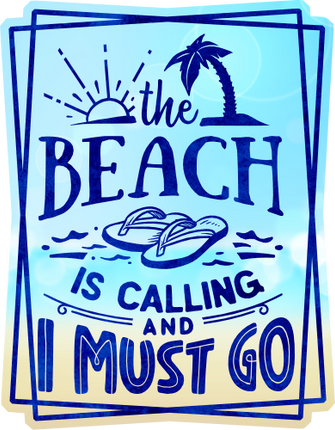 (204-03-1R) The Beach is Calling and I Must Go