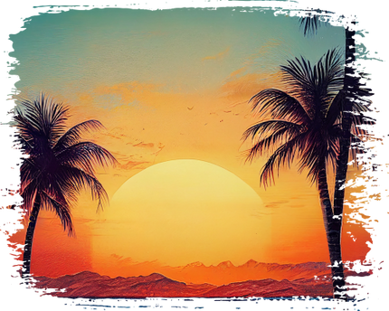(204-04) Sunset Beach Landscape