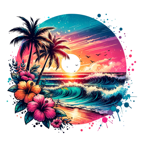 (204-05) Sunset Beach Landsacpe