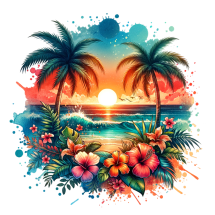 (204-05) Sunset Beach Landsacpe