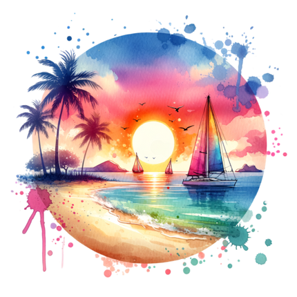 (204-05) Sunset Beach Landsacpe