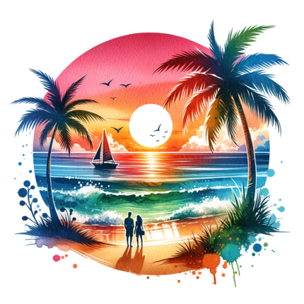 (204-05) Sunset Beach Landsacpe