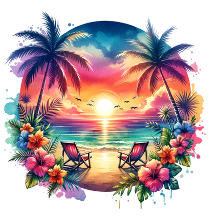 (204-05) Sunset Beach Landsacpe