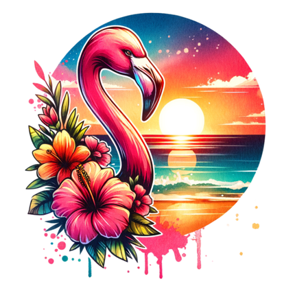(s204-5-2I) Flamingo Sunset Beach