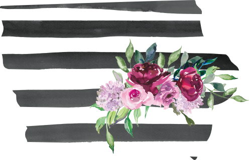 (s206-06) State Burgundy Floral Black White Stripes All States