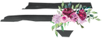 (s206-06) State Burgundy Floral Black White Stripes All States