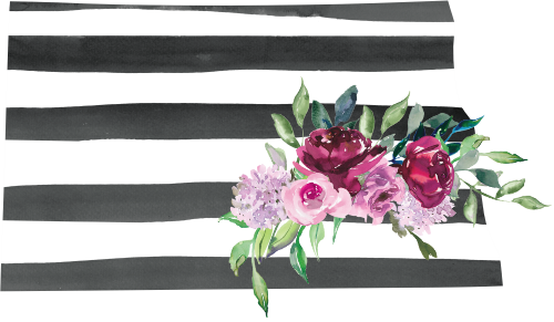 (s206-06) State Burgundy Floral Black White Stripes All States