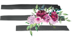(s206-06) State Burgundy Floral Black White Stripes All States