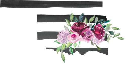 (s206-06) State Burgundy Floral Black White Stripes All States