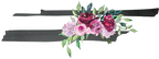 (s206-06) State Burgundy Floral Black White Stripes All States
