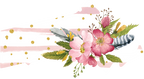 (s206-07) State Watercolor Floral Pink White Stripes All States Available