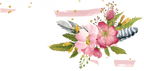 (s206-07) State Watercolor Floral Pink White Stripes All States Available