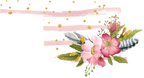 (s206-07) State Watercolor Floral Pink White Stripes All States Available