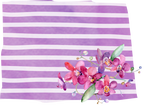 (s206-09) State Watercolor Orchids Purple Stripes All States Available