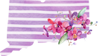 (s206-09) State Watercolor Orchids Purple Stripes All States Available