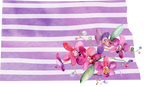 (s206-09) State Watercolor Orchids Purple Stripes All States Available
