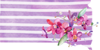 (s206-09) State Watercolor Orchids Purple Stripes All States Available