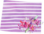 (s206-09) State Watercolor Orchids Purple Stripes All States Available