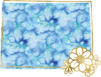 (s206-14) State Watercolor Gold Flower All States Available