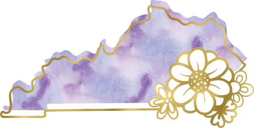 (s206-14) State Watercolor Gold Flower All States Available