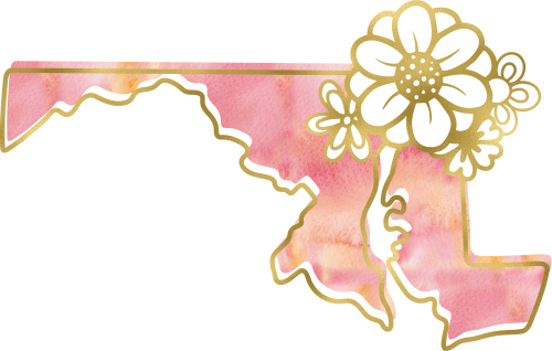 (s206-14) State Watercolor Gold Flower All States Available