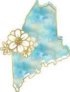 (s206-14) State Watercolor Gold Flower All States Available