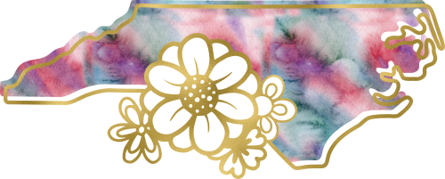 (s206-14) State Watercolor Gold Flower All States Available