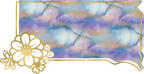(s206-14) State Watercolor Gold Flower All States Available