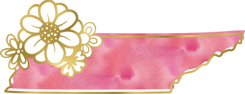 (s206-14) State Watercolor Gold Flower All States Available