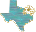 (s206-14) State Watercolor Gold Flower All States Available