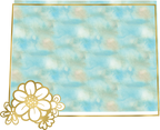 (s206-14) State Watercolor Gold Flower All States Available
