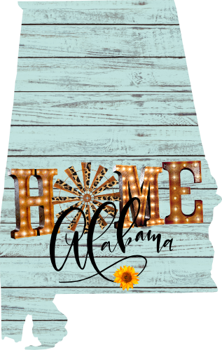 (s206-15) State Rustic Wood Sunflower Home Alabama