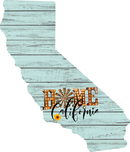 (s206-15) State Rustic Wood Sunflower Home California