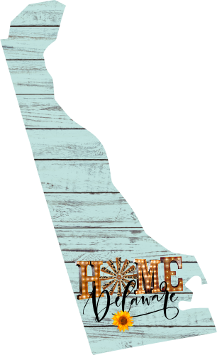 (s206-15) State Rustic Wood Sunflower Home Delaware