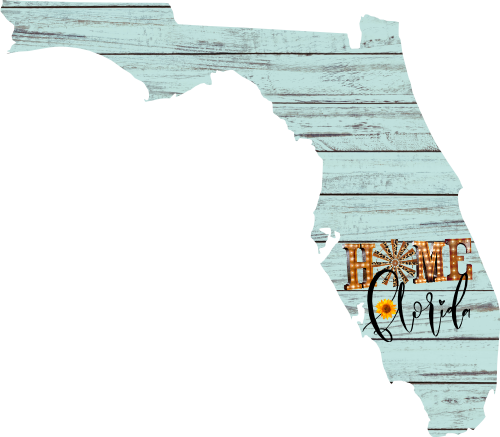 (s206-15) State Rustic Wood Sunflower Home Florida