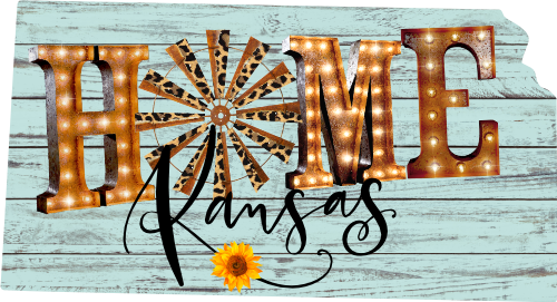 (s206-15) State Rustic Wood Sunflower Home Kansas