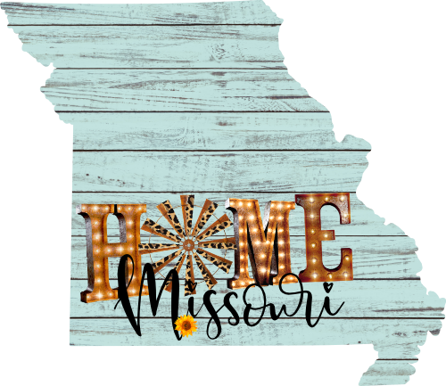 (s206-15) State Rustic Wood Sunflower Home Missouri