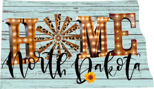 (s206-15) State Rustic Wood Sunflower Home North Dakota