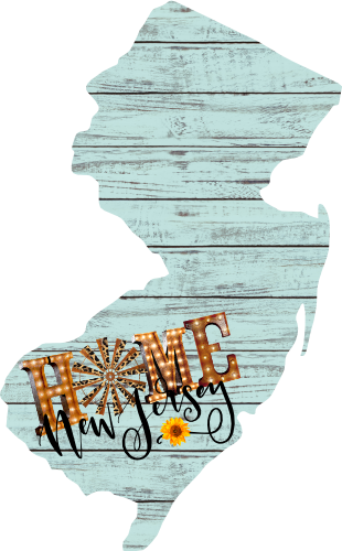 (s206-15) State Rustic Wood Sunflower Home New Jersey