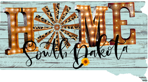 (s206-15) State Rustic Wood Sunflower Home South Dakota