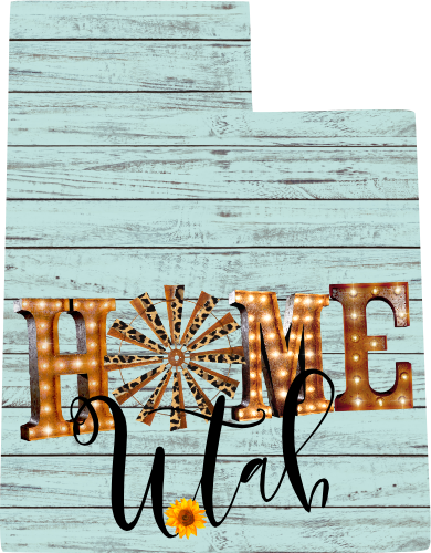 (s206-15) State Rustic Wood Sunflower Home Utah
